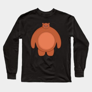 A Cute Chubby Bear Long Sleeve T-Shirt